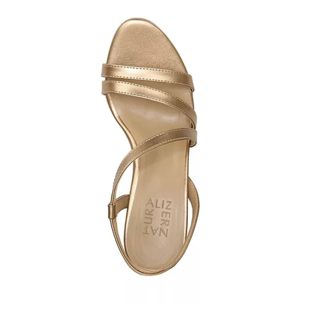 Naturalizer Women's Brenta Strappy Dress Sandals Bronze Pearl Size 7.5 - Picture 4 of 5